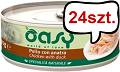 Oasy Adult Natural Chicken with Duck Mokra Karma dla kota op. 70g Pakiet 24szt.