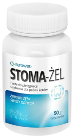 Eurowet Stoma-Żel Pasta do pielęgnacji uzębienia dla psa i kota 50g