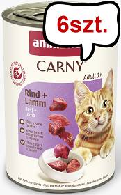 Animonda Carny Adult Wołowina i Jagnięcina Mokra Karma dla kota op. 400g Pakiet 6szt.