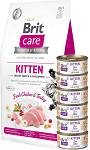 Brit Care Cat Grain-Free Kitten Sucha Karma dla kociąt op. 2kg + Brit Care Kitten Tuna Fillets op. 6x70g