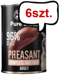 John Dog Pure Black Adult Pheasant Mokra Karma dla psa op. 400g Pakiet 6szt.