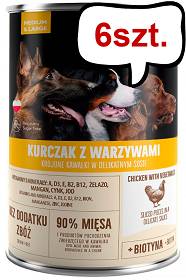 Pet Republic Adult Kurczak z warzywami Mokra Karma dla psa op. 1250g Pakiet 6szt.