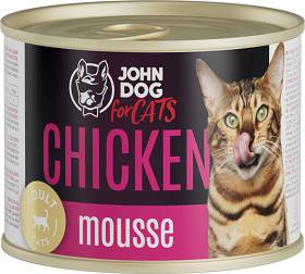 John Dog Adult Chicken Mousse Mokra Karma dla kota op. 200g