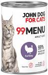 John Dog 99 Menu Adult Turkey Mokra Karma dla kota op. 400g