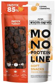 Wiejska Zagroda Monoprotein Soft Snacks Przysmaki z Indykiem dla psa op. 115g