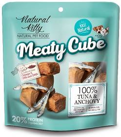 Natural Kitty Meaty Cube Przysmak Tuna&Anchovy dla psa i kota op. 60g [Data ważności: 18.11.2024]