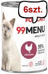 John Dog 99 Menu Adult Chicken Mokra Karma dla kota op. 400g Pakiet 6szt.