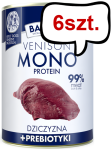 Baltica Monoprotein Adult Dziczyzna z prebiotykami Mokra Karma dla psa op. 400g Pakiet 6szt.