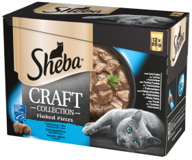Sheba Craft Collection Adult Smaki rybne w sosie Mokra karma dla kota op. 12x85g