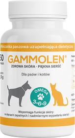 Gammolen Preparat na skórę i sierść dla psa i kota op. 150 kapsułek