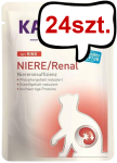 Kattovit Feline Diet Niere/Renal z wołowiną (Rind) Mokra Karma dla kota op. 85g Pakiet 24szt.