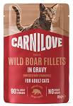 Carnilove Cat Adult Wild Boar Fillets in Gravy Mokra Karma dla kota op. 85g