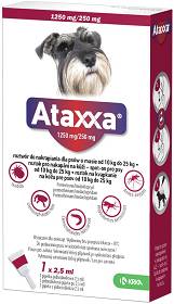 KRKA Ataxxa Krople na kleszcze i pchły dla psa 10-25kg op. 1x2.5ml