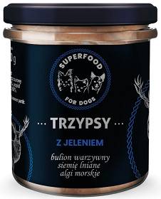 Trzypsy Deluxe z Jeleniem Karma Mokra dla psa op. 300g
