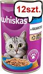 Whiskas Adult Tuńczyk w galaretce Mokra Karma dla kota op. 400g Pakiet 12szt.