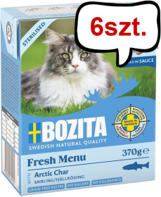 Bozita Adult Pstrąg w Sosie Mokra Karma dla kota op. 370g Pakiet 6szt.