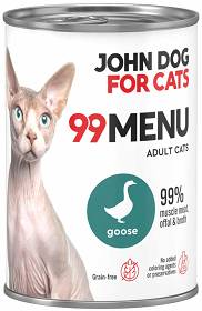 John Dog 99 Menu Adult Goose Mokra Karma dla kota op. 400g