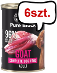 John Dog Pure Black Adult Goat Mokra Karma dla psa op. 400g Pakiet 6szt.