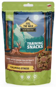 Pokusa Feel the Wild Przysmak treningowy Calming Stress Zając z zieloną herbatą dla psa op. 200g