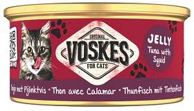 Voskes Original Jelly Tuna with Calamar (Tuńczyk z kalmarem) Mokra Karma dla kota op. 85g