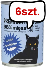 Comfy Appetit Premium Mousse z Łososiem Mokra karma dla kota 400g Pakiet 6szt.