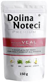 Dolina Noteci Premium Adult Cielęcina z Groszkiem Mokra Karma dla psa op. 150g