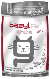 Bazyl Ag+ White Żwirek bentonitowy dla kota poj. 10l