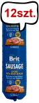 Brit Premium Sausage Adult Sport Formula Beef&Fish Mokra Karma dla psa op. 800g Pakiet 12szt.