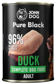 John Dog Pure Black Adult Duck Mokra Karma dla psa op. 400g