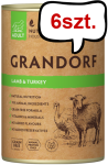 Grandorf Adult Lamb&Turkey Mokra karma dla kota op. 400g Pakiet 6szt.