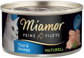 Miamor Feine Filets Naturell Adult Tuńczyk i krewetki Mokra Karma dla kota op. 80g