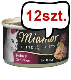Miamor Feine Filets Adult Kurczak i szynka Mokra Karma dla kota op. 100g Puszka Pakiet 12szt.