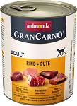 Animonda GranCarno Adult wołowina z indykiem Mokra Karma dla psa op. 800g