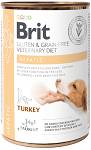 Brit Veterinary Diet Hepatic Turkey&Pea Mokra Karma dla psa op. 400g