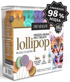 Dr Malou Przysmak Lollipop Mix smaków dla kota op. 25g