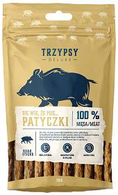 Trzypsy Deluxe Się Wie, że Psie...Patyczki z Dzika Przysmaki dla psa op. 70g