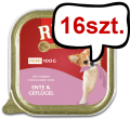 Rinti Gold Mini Kaczka z drobiem (ente&geflugel) Mokra Karma dla psa op. 100g Pakiet 16szt.