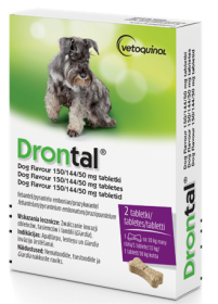 Vetoquinol Drontal Tabletki na robaki i pasożyty dla psa poniżej 10kg op. 2szt.
