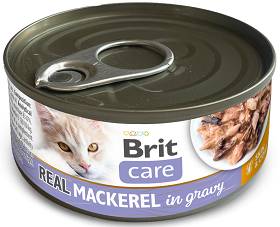 Brit Care Cat Adult Mackerel in gravy Mokra Karma dla kota op. 80g