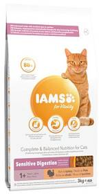 Iams Adult Sensitive Digestion Sucha Karma dla kota op. 3kg