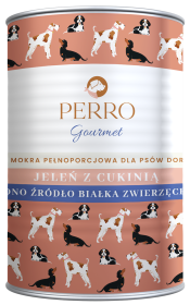 Perro Gourmet Adult Jeleń z cukinią Mokra Karma dla psa op. 400g