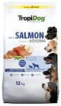 TropiDog Premium Adult Medium/Large Salmon Sucha Karma dla psa op. 12kg