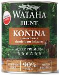 Wataha Hunt Adult Konina z marchewką i siemieniem lnianym Mokra Karma dla psa op. 800g