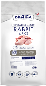 Baltica Hypoallergenic Adult Medium Rabbit&Rice Sucha karma dla psa op. 12kg