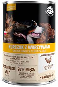 Pet Republic Adult Kurczak z warzywami Mokra Karma dla psa op. 1250g