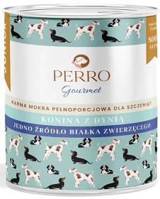 Perro Gourmet Junior Konina z Dynią Mokra Karma dla szczeniaka op. 400g