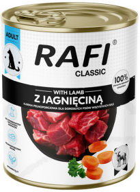 Rafi Classic Dog Jagnięcina Mokra Karma dla psa op. 800g