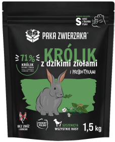 Paka Zwierzaka Seventh Heaven Puppy Królik z ziołami Sucha karma dla psa op. 1.5kg