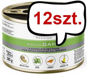 Dolina Noteci Premium Adult Dziczyzna Mokra Karma dla psa op. 185g Pakiet 12szt.