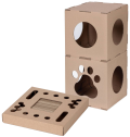 Carton+ Pets Zestaw Domek modułowy Twins + Zabawka Tobby dla kota
